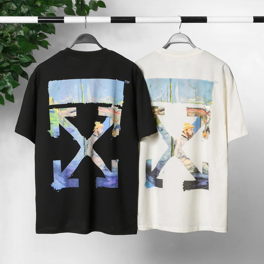 OFF-Whlte Arrow logo print T-shirt