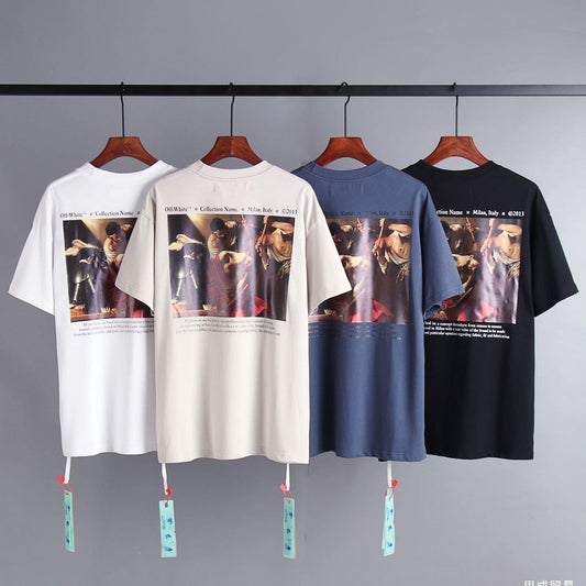 OFF-Whlte Arrow logo print T-shirt#89