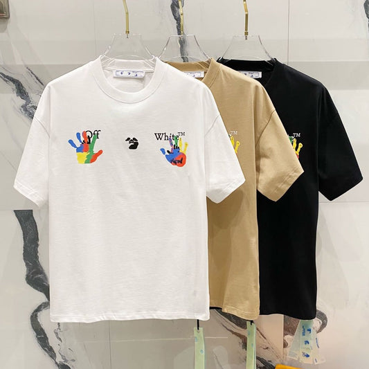 OFF-Whlte Arrow Logo Cotton T-shirt#1002