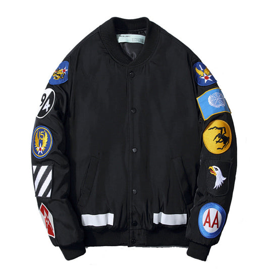 OFF-Whlte sports flight cotton jacket #22