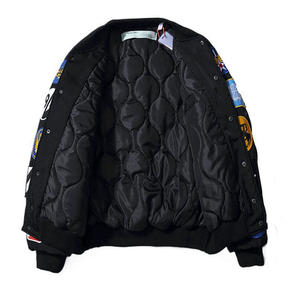 OFF-Whlte sports flight cotton jacket #22