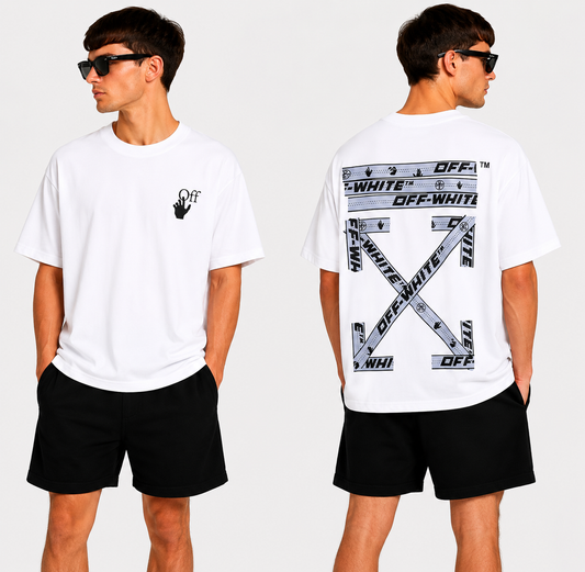 OFF-Whlte Arrow logo print T-shirt#88