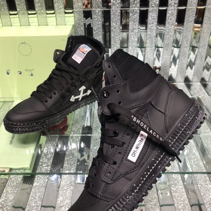 OFF-Whlte Arrow Logo Leather Sneakers #34