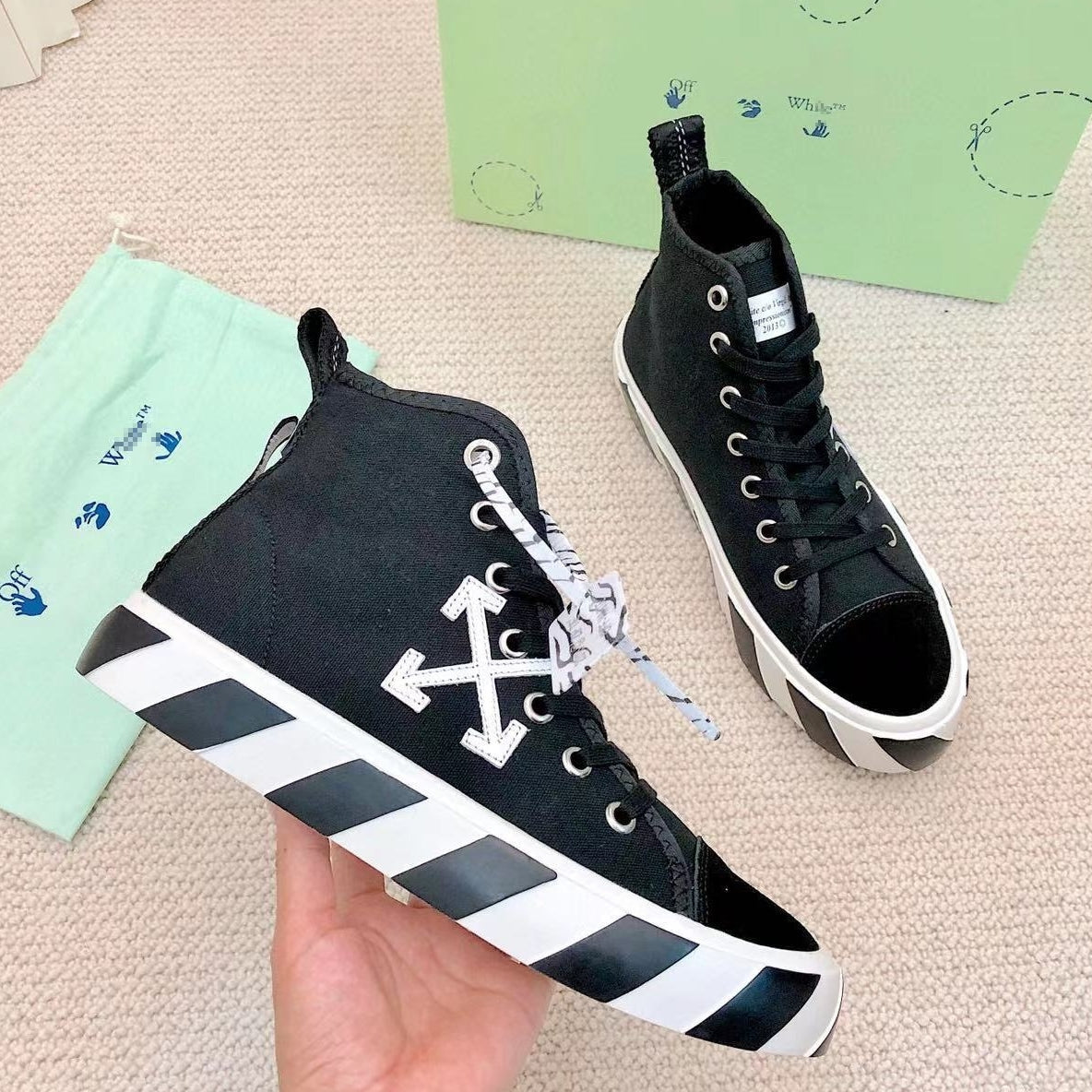 OFF-Whlte high-top sneakers#48