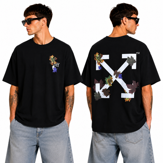 OFF-Whlte Arrow logo print T-shirt#82